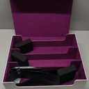 Trading Card Storage Box, Holds 1800 Sleeved Cards with 10 Dividers & 3 Stoppers, Magnetic Closure PU Leather Card Case for MTG, PTCG, YGO, Sports Cards (Black&Purple)