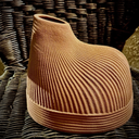 HD 7.9 in Porcelain Vase, Beige