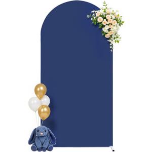 Navy Blue Arch Cover 7.2ft Navy Blue Wedding Arch Backdrop Cover for Birthday Party Balloon Arch Stand Cover Graduation Baby Shower Banquet Bridal Shower Photo Arch Covers Stretchy Backdrop Background