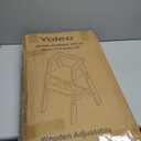 YOLEO High Chair Wooden for Toddlers Junior Childs, Sturdy Durable Dining Feeding Chair with Steps Grows with Child, Max 60kg (Natural Color)