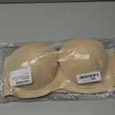 Upushall Strapless Push Up Bras for Women Thick Padded Balconette Seamless Convertible Bra for Small Chested Add a Cup (38D, Nude)