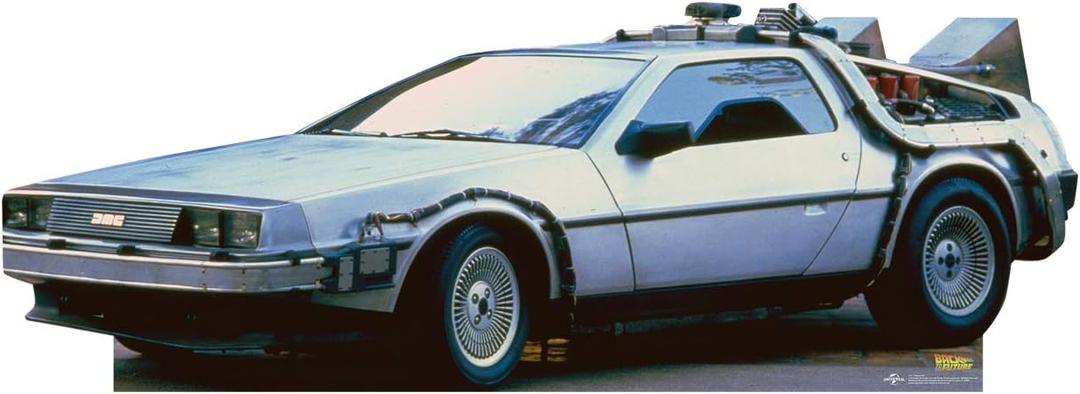 Cardboard People Delorean Life Size Cardboard Cutout Standup - Back to The Future (1985 Film), One Size