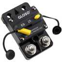 GLOSO Circuit Breaker E9C 25A Waterproof Auto Rese Breaker for Car Truck RV Automotive Marine Boat Trolling Motor & Custom Wiring Audio Battery Protection Side by Side Stud IP67 Hi-Amp (25A)