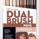 Tombow 56170 Dual Brush Pen Art Markers, Portrait, 10-Pack. Blendable, Brush and Fine Tip Markers