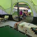 UNP Camping Tent 10-Person-Family Tents, Parties, Music Festival Tent, Big, Easy Up, 5 Large Mesh Windows, Double Layer, 2 Room, Waterproof, Weather Resistant, 18ft x 9ft x78in
