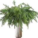 Bdor 30 Pack Artificial Norfolk Pine Sprays  18 Inch Faux Greenery Stems for DIY Christmas Wreaths, Holiday Floral Arrangements, and Seasonal Decor