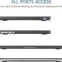 Tuiklol for M4 MacBook Air 13.6 inch Case 2025-2022 Release Model A3240 A3113 A2681 with M3 M2 Chip,Laptop Hard Shell Cases with Keyboard Cover & Screen Protector & Camera Cover, Matte Black