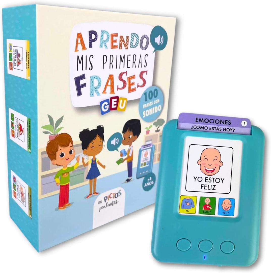 Toddler Educational Toys | Spanish Learning for Kids | Montessori Talking Flashcards - Pocket Speech | Speech Therapy Toys | Aprendo mis primeras frases