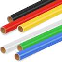 Skyygemm 6 Rolls Bulletin Board Paper Fade Resistant Colored Bulletin Board Paper Roll Bulk for Art Decor Drawing Craft Painting(4 x 12 ft,Rainbow)