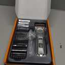 oneisall Dog Clippers for Grooming for Thick Heavy Coats/Low Noise Rechargeable Cordless Pet Shaver with Stainless Steel Blade/Waterproof Dog Shaver for Dogs Pets and Animals (Sliver) (Silver)