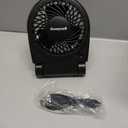 Honeywell HTF090B Turbo on the Go Personal Fan, Black  Small, Portable Fan (5 x 2.2 x 6 inches)