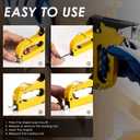 Upholstery 4 in 1 Staple Gun Heavy Duty, with 6000 Staples, Remover, Gloves, Manual Brad Nailer Power Adjustment Stapler Gun for Wood, Upholstery, Carpentry, Decoration DIY Staple Gun