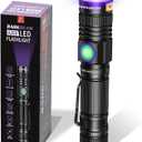 DARKBEAM UV 395nm Flashlight USB Rechargeable, Wood's lamp Black Light, Handheld Ultraviolet LED Portable with Clip, Resin Curing/Spot Scorpions/Fluorescer/Detector for Pet Dog Urine