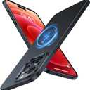 TORRAS Magnetic SlimFit for iPhone 15 Pro Max Case, UltraThin 15 ProMax Phone Case Compatible with MagSafe, Lightweight AntiScratch Matte Hard iPhone 15 ProMax Case 6.7 inch OriginFit, Black