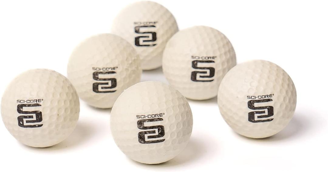 Practice Golf Balls - White & Glow in The Dark - Real-Feel Training Golf Balls - Outdoor & Indoor Golf Practice Balls - Standard Sized