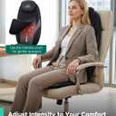 Snailax Shiatsu Back Massager with Heat Massage Chair Pad Kneading Back Massager for Pain Relief Deep Tissue Chair Massage Pad for Office Home