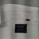 J.VER Men's Dress Shirts Solid Long Sleeve Stretch Wrinkle-Free Formal Shirt Business Casual Button Down Shirts (Large, White)