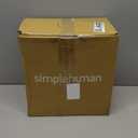 simplehuman 10 Liter / 2.6 Gallon Compact Slim Bathroom or Office Step Trash Can, White Plastic