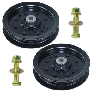 NICHEFLAG 2 Pack 753-08171 Idler Pulley for Cub Cadet 42" 50" RZT 50 Deck
