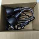 Heat Lamp for Reptile,UVA UVB Light for Turtle,Bearded Dragon Basking Light Bulbs,Dimmable 360Gooseneck UV Heating Lamp W/ G9 Mini Halogen Bulbs 60W (White*2Red*2) for Tortoise/Snake/Lizard