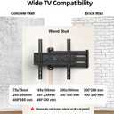 USX STAR Corner TV Wall Mount Long Arm TV Mount Bracket for 32-70 Inch TVs, Full Motion TVs Wall Mounts with 32” Articulating Arms Extension & Tilt & Swivel, Max VESA 400x400mm, Holds up to 80 lbs