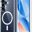 FNTCASE for Samsung Galaxy Z-Fold-7 Case: Magnetic Clear Military Grade Drop Protection Anti Yellowing Cell Phone Cover - Rugged Shockproof Protective Bumper Transparent Phonecase