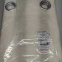 NICETOWN Natural Linen Curtains 84 inch Long 2 Panels Set, Grommet Top Thick Linen Burlap Semi Sheer Vertical Drapes Privacy Assured with Light Filtering for Bedroom/Living Room, W55 x L84