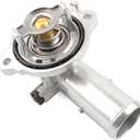 Upgrade Aluminium Thermostat Housing Compatible with Dodge Jeep 3.6 3.6L - 2011-2015 Durango & Grand Cherokee, 2012-2017 Wrangler JK JKU, 2018 Wrangler JK, Replace 902-852, 902852, 5184651AH 5184651AG