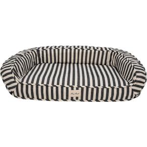 Harry Barker Striped Pillow and Lounger Dog BEDS, Striped Lounger Bed - Medium