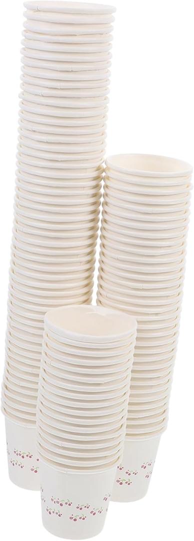 100pcs Paper Cups Sample Drinking Cups for Juice Tasting for Events and Gatherings