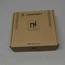 Mega Handles Schein Privacy Door Handle - 1 Pack Interior Reversible Gold Door Handle, Heavy Duty Bed & Bath Door Handles with Privacy Door Lock, Fits All Standard Doors - Satin Brass