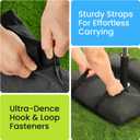 Rhino BaseMate Umbrella Base Weights 4-Pack Fillable Sand Bags for Umbrella Base & Patio Stand | Durable Weatherproof Sandbag Weights for Outdoor Umbrellas, Arched Design, Holds Up to 49 lbs Each