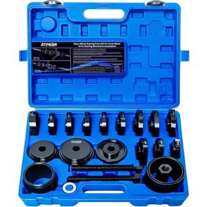 ATPEAM Wheel Bearing Press Kit 24pcs Bearing Removal for Front Wheel
Wheel Bearing Puller Tool Kit with Sliding Screws Bushings and Sleeves Removes & Installs Press-Fit Hub Bearings