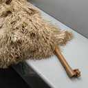 AMMSUN 7.5ft Hula Thatched Tiki Patio Beach Umbrella Hawaiian Style 10 Ribs UPF 50+ with Tilt Carry Bag for Outdoor Tiki Bar, Tropical Palapa, Patio Garden Beach Pool Backyard Natural Color