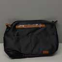 GIVLEFLY Purse Organizer Inserts with Zipper Tote Bag Organizer,Multiple Pockets Cup & Umbrella Position Lightweight Medium Handbag Dividers with Handle, Fit for Longchamp Neverful(Black,Large)