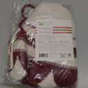 Mr. Pen- Knitted Christmas Tree Skirt 24 inches, Red & White, Small Christmas Skirts for Xmas Trees