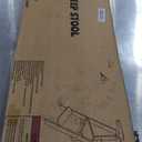 Foldable Toddler Tower, 3 Adjustable Height Toddler Standing Tower, Wooden Kids Kitchen Stool Helper with Safety Rails, Space Saving Kids Step Stool - Ages 18 Months to 6 Years (Nature)