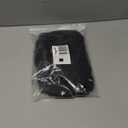 Miss U Hair Long Straight Black Braided Wig with Bangs Gothic 2 Pigtails Halloween Party Wig