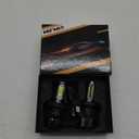 H4 LED Bulbs, 36000LM 900% Brighter, HB2 9003 Bulb 6000K Cool White Interior Lights, IP68 Waterproof Plug-N-Play with Cooling Fan, Pack of 2, License Plate Lights