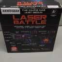 ArmoGear Set of 4 Laser Tag Guns with Vests - Laser Tag Set for Kids and Adults - Toy Guns with 150 ft Range, Night Vision, Invisibility Mode - Battery Operated - Multiplayer Outdoor Game for Ages 8+