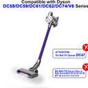 Upgraded Hardwood Floor Vacuum Attachments with Headlights for Dyson V6 DC59 DC61 DC74 , Replacement Parts Motorhead,Soft Roller &PP Bristle Motorized Brush Accessories for Tile,Carpet,Rug Cleaning.