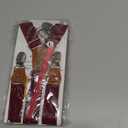 Pet Soft Dog Suspenders 2 Pieces Female Dog Diaper Suspenders for Dogs Diaper Keeper Suspender for Dogs Skirt, Doggy Dress (Brown & Burgundy, M/L)
