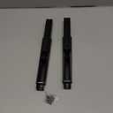 Folding Shelf Brackets 2 Pack, Heavy Duty Triangle Shelf Bracket for Bench Table, Wall Mounted Standing Shelf Brackets for Saving Place, Multi Size, Max Load 300lb (12", Black)