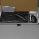 Rii RKM709 2.4 Gigahertz Ultra-Slim Wireless Keyboard and Mouse Combo, Multimedia Office Keyboard for PC, Laptop and Desktop,Business Office(Black)-New