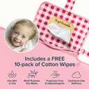 Tiny Twinkle Portable Diaper Changing Pad | Waterproof, Wipeable & Compact Baby Changing Pad for Travel | Smart Wipes Pocket & Organized Storage| Newborn Shower Gift (Raspberry Gingham)