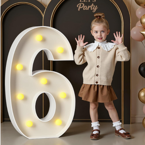 3FT Marquee Numbers, Light Up Numbers 6 for 6th 16th 36th Birthday Decorations, Big Numbers for Party Decorations, Large Light Up Numbers for Party Decor DIY Pre-Cut Foamboad Mosaic Numbers