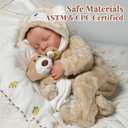 BABESIDE Lifelike Reborn Baby Dolls Boy - 17-Inch Baby Soft Body Realistic-Newborn Baby Doll Silicone Full Body Vinyl Real Life Baby Dolls with Toy Accessories for Kids Age 3+