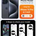 CANSHN 360 Spin Magnetic Stand for iPhone 15 Pro Case [Full Camera Protection] [Compatible with Magsafe] [Translucent Matte] Shockproof Protective Kickstand Phone Cover 6.1" - Black