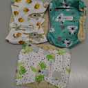 Langsprit Male Belly Bands for Dogs (Pack of 3) - High Absorbing Dog Wraps Male Washable - Reusable Small Doggy Doggie Puppy Dog Diapers (Koala, Small)