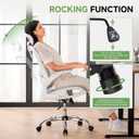 GTPLAYER Office Chair, Home Ergonomic Desk Chair with High Back Mesh, Mesh Office Computer Desk Chairs with Adjustable Lumbar Support, Rolling Work Swivel Task Chairs with 3D Armrests and Headrest
